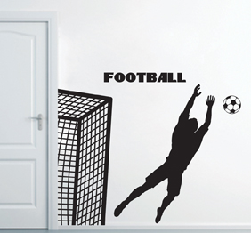 מדבקת קיר - שוער כדורגל
