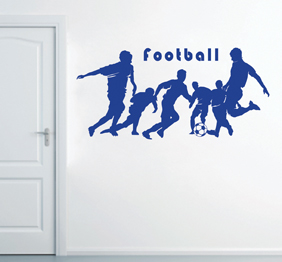 מדבקות קיר - שחקני כדורגל 