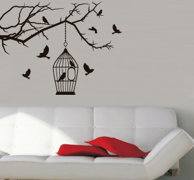 מדבקת קיר - מדבקת קיר - נולדו לחופש