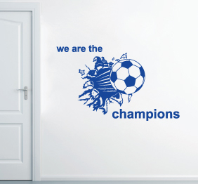 מדבקת קיר - כדורגל - אלוף האלופים