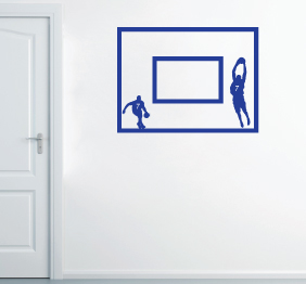 מדבקת קיר - משטח סל 