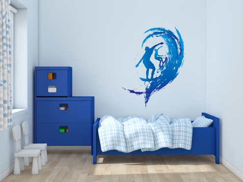 מדבקת קיר - פוסטר וניל - צמד גולשים