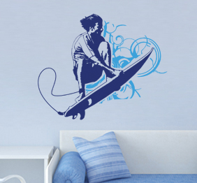 מדבקת קיר - גולש