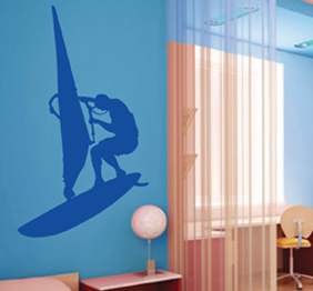 מדבקת קיר - גלשן רוח