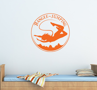 מדבקת קיר - סמל בנגי - BUNGEE 