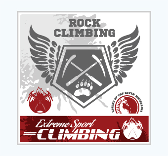 מדבקת קיר - פוסטר וניל - טיפוס הרים - EXTREME SPORT CLIMBING