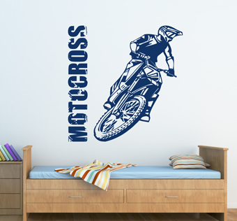 מדבקת קיר אופנוע שטח - MOTOCROSS