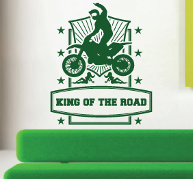 מדבקת קיר - מלך הכביש