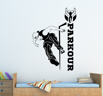 מדבקת קיר - פארקור - PARKOUR