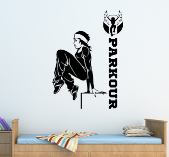 מדבקת קיר - פארקור - PARKOUR