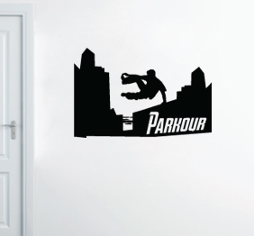 מדבקת קיר - פארקור