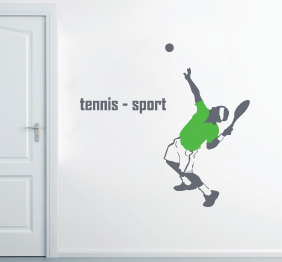 שחקן טניס בחבטה - בגוונים