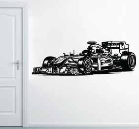 מדבקת קיר - מכונית מירוץ - פורמולה