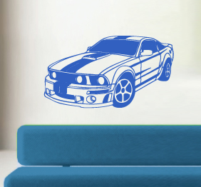 מדבקת קיר - רכב מהיר
