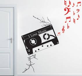 מדבקת קיר - קלטת