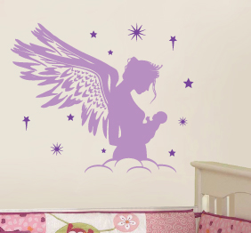 מדבקת קיר - המלאך שלי