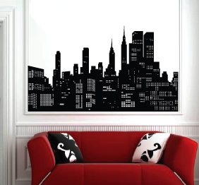 מדבקת קיר - חלונות ניו יורק