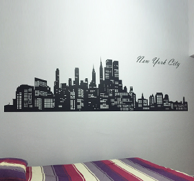 מדבקת קיר - חלונות ניו יורק 