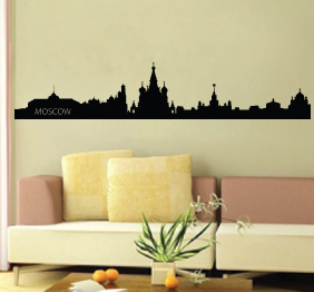 מדבקת קיר - מוסקבה