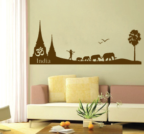 מדבקת קיר - הודו