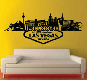 מדבקת קיר - לאס וגאס