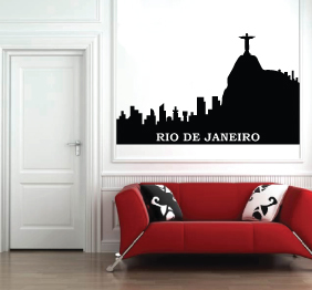 מדבקת קיר - ברזיל - ריו דה ז‘נרו