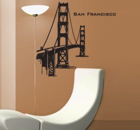 מדבקת קיר - גשר סן פרנסיסקו