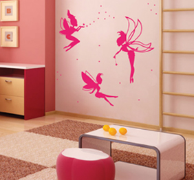 מדבקת קיר - פיות