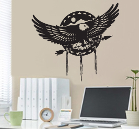 מדבקת קיר - נשר לוכד החלומות