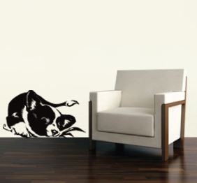 מדבקת קיר - כלבלב