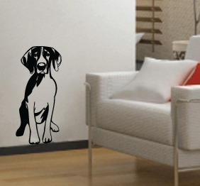 מדבקת קיר - כלב