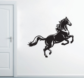 מדבקת קיר-סוס מרים רגליים