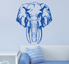 מדבקת קיר - פיל