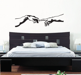 מדבקת קיר - בריאת האדם