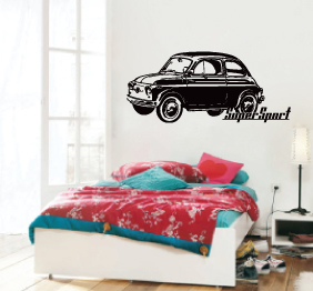 מדבקת קיר - רכב - רטרו