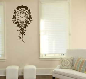 מדבקת קיר - שעון קיר