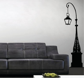 מדבקת קיר - פנס רחוב