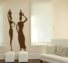 מדבקת קיר - אפריקאיות