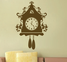 מדבקת קיר - שעון קוקיה