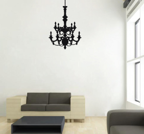 מדבקת קיר - שנדליר ארוך