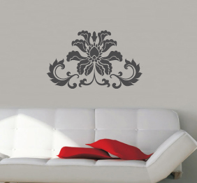 מדבקת קיר - סחלב מעוטר סימטרי