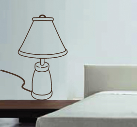 מדבקת קיר - נורת לילה