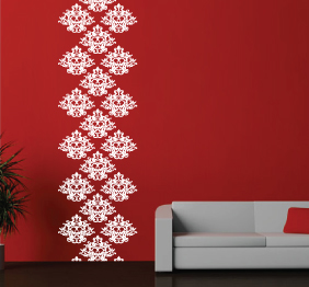 מדבקת קיר רטרו - דמוי טפט