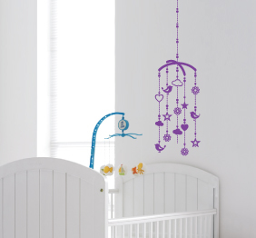 מדבקת קיר מובייל לתינוק/ת