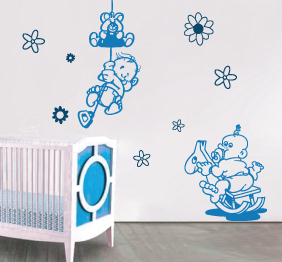 מדבקת קיר - תינוקות