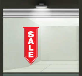 מדבקה לחלון ראווה - sale