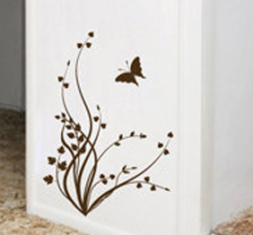 מדבקת קיר - פרפר בודד