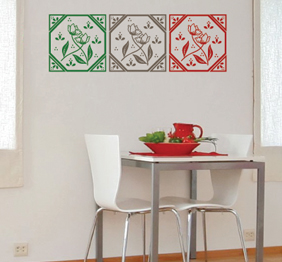 מדבקת קיר - תמונה בחלקים